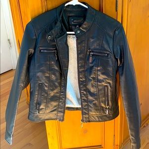 Faux leather jacket